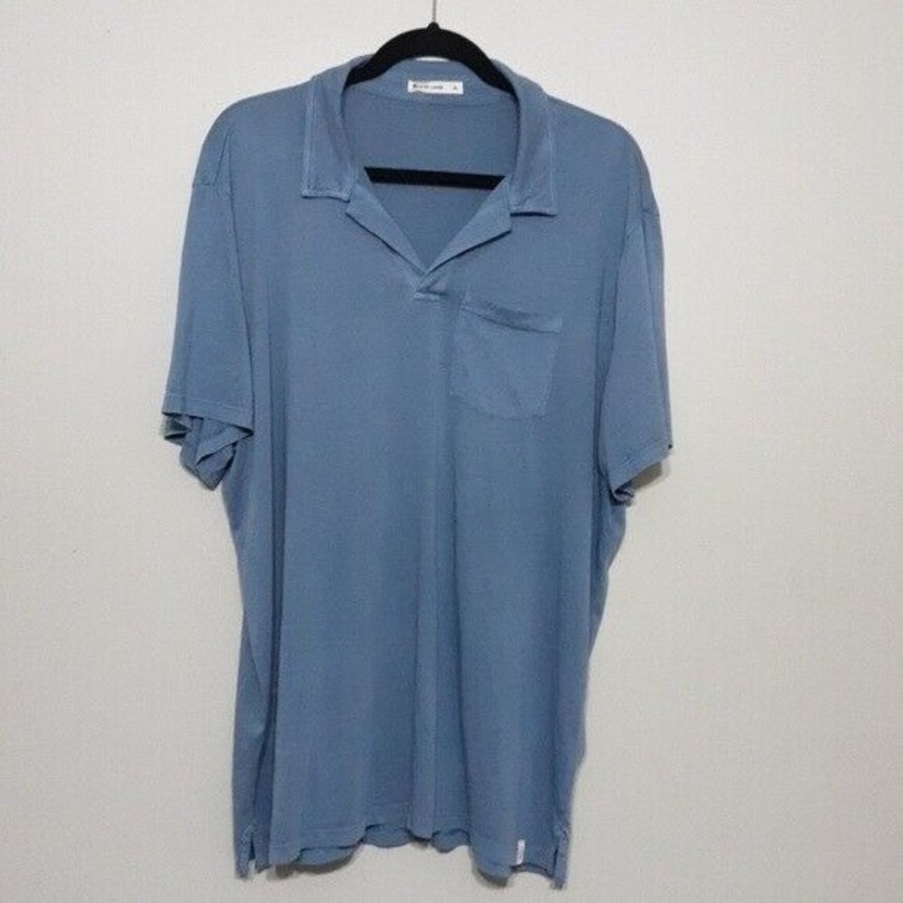 Blue Marine Layer men's casual polo shirt size XL